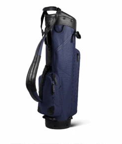 Sun Mountain Golf Canvas & Leather Cart Bag -Fine Golf Store 190739CanvasLeatherCartNavy Black