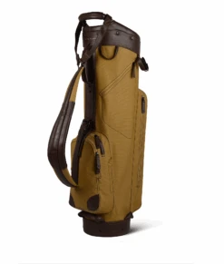 Sun Mountain Golf Canvas & Leather Cart Bag -Fine Golf Store 190740CanvasLeatherCartClay Brown