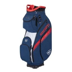 Wilson Staff EXO II Golf Cart Bags -Fine Golf Store 5537dd395b99fd6943e8a6ebf6b013c965e6801d WGB6650NA 0 WS EXO II CART NA RD WH