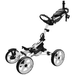 Clicgear Golf 4-Wheel Push Cart Model 8.0+ 16 Clicgear Golf 4-Wheel Push Cart Model 8.0+ -Fine Golf Store 8.0 White Unfolded