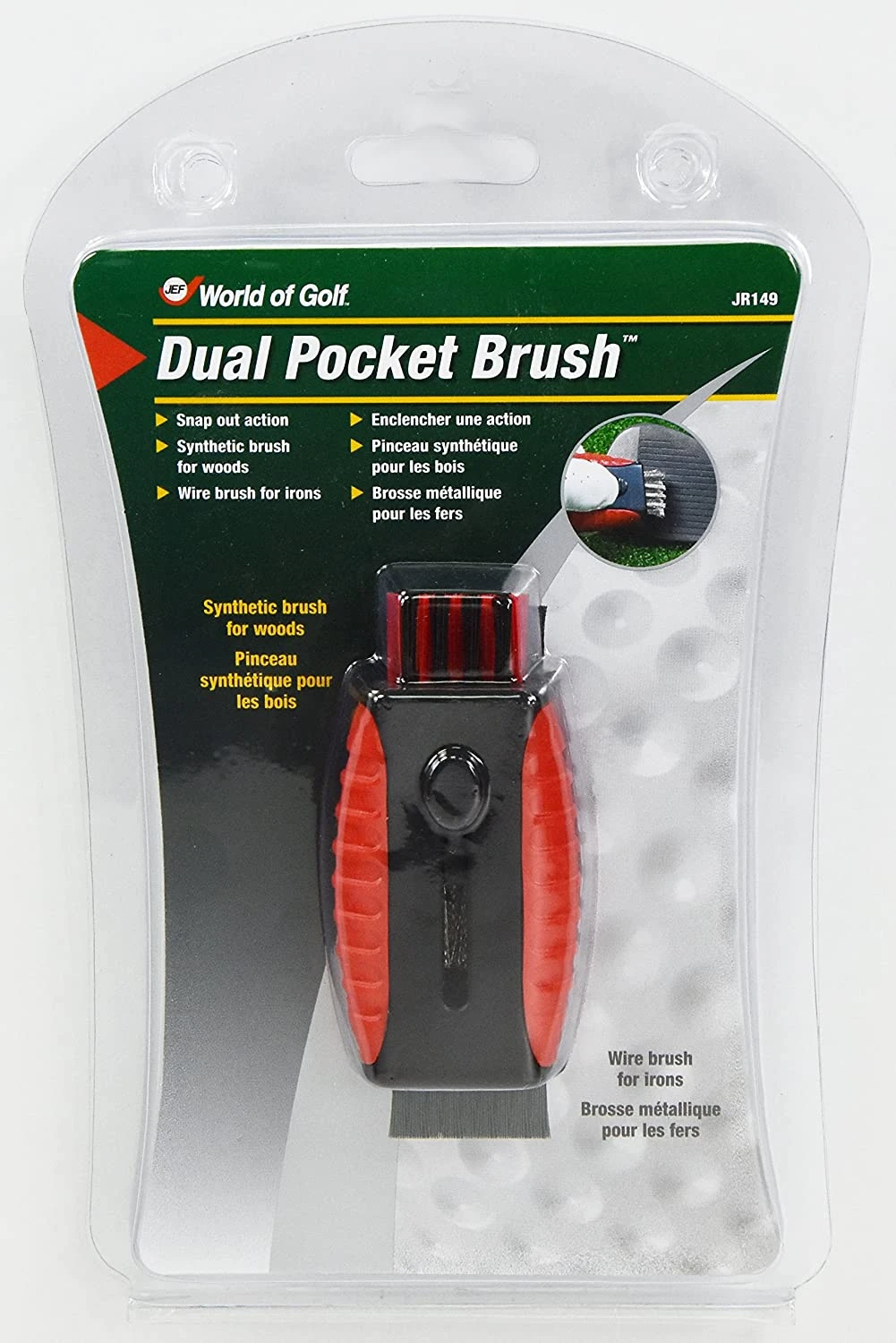 Dual Pocket Brush - Jef World Of Golf 1 Dual Pocket Brush - Jef World Of Golf
