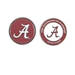 NCAA Double Sided Collegiate Golf Ball Marker Coins -Fine Golf Store Alabama 1