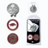 Team Golf Hat Clips With Ball Markers - NCAA Collegiate
