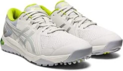 Asics Men's Gel-Course Glide Spikeless Golf Shoes -Fine Golf Store AsicsGelCourseGlide GlacierGreyNeonLime 2