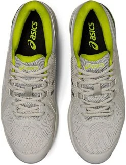 Asics Men's Gel-Course Glide Spikeless Golf Shoes -Fine Golf Store AsicsGelCourseGlide GlacierGreyNeonLime 5