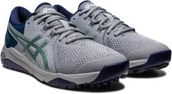 Asics Men's Gel-Course Glide Spikeless Golf Shoes -Fine Golf Store AsicsGelCourseGlide SheetRockSlateGrey 2