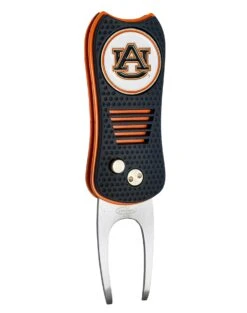 Team Golf Retractable Switchblade Switchfix Divot Tool Ball Marker - NCAA -Fine Golf Store Auburn Tigers Switchfix 44448 105