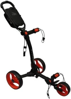 Axglo Golf TriLite 3 Wheel Push Cart -Fine Golf Store AxgloTriLiteBlackRed
