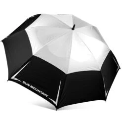 Sun Mountain Golf 68" Manual Umbrella -Fine Golf Store Black White