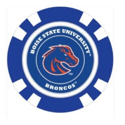Team Golf NCAA Magnetic Poker Chip Ball Markers -Fine Golf Store BoiseState1