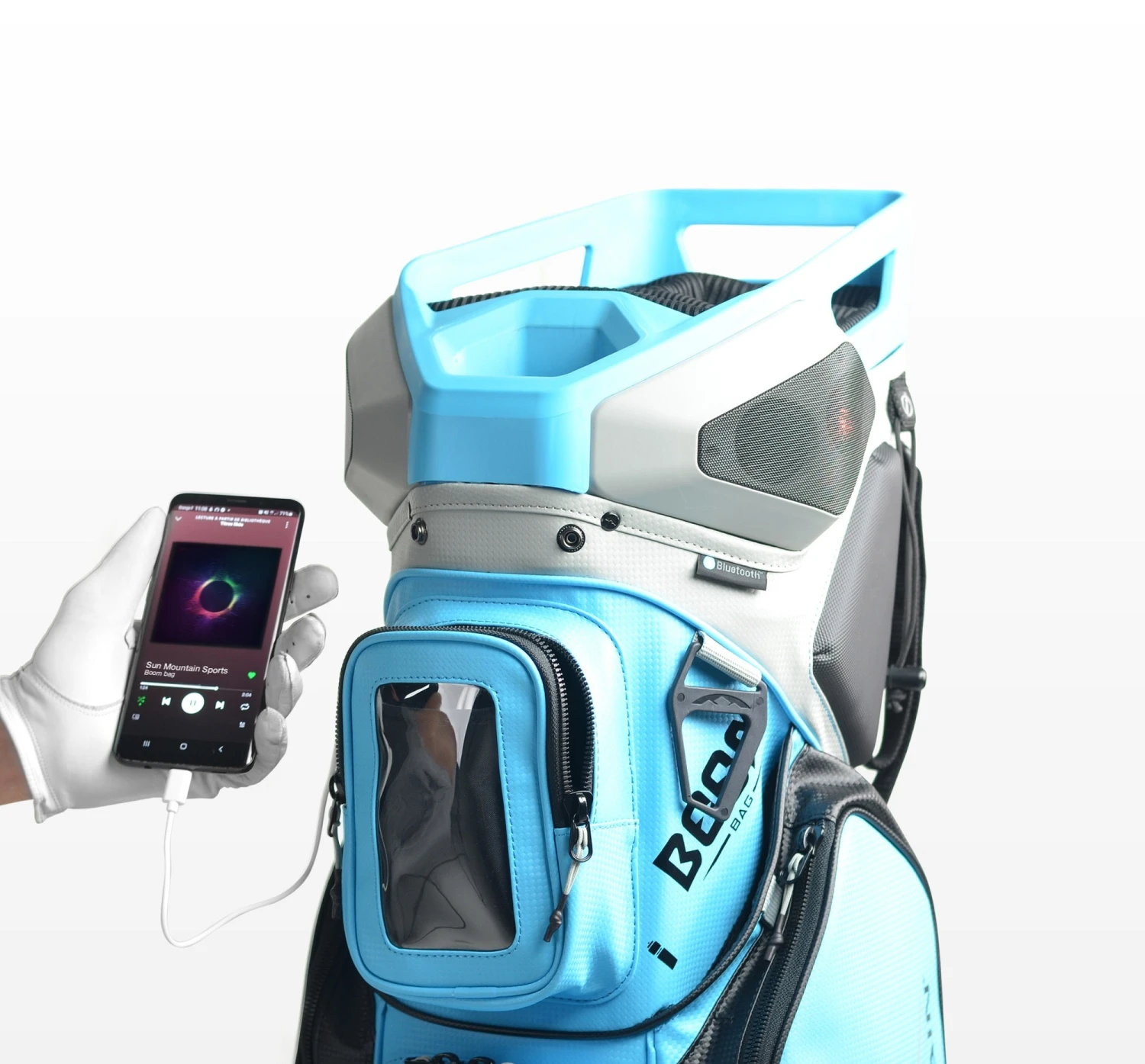 Sun Mountain Golf 2021 Boom Bag 5-Way Speaker Cart Bag 5 Sun Mountain Golf 2021 Boom Bag 5-Way Speaker Cart Bag - Image 5