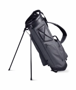 Sun Mountain Golf Canvas & Leather Carry Stand Bag -Fine Golf Store CanvasLeatherStandSlate BlackAltShot