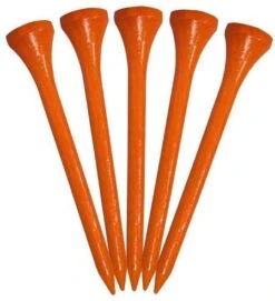 Pride Sports Wood Golf Tees 2.75 X 100 Count 12 Pride Sports Wood Golf Tees 2.75 X 100 Count -Fine Golf Store Classic Wood Tee 2.75 100 count Orange