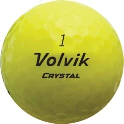 Volvik Crystal Focus Colored Golf Balls 12 Volvik Crystal Focus Colored Golf Balls -Fine Golf Store CrystalFocus2022 YellowBall
