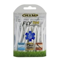 Champ Fly Tees 3.25" Plastic Golf Tees -Fine Golf Store Flytee 3.25 white