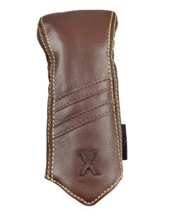 Sun Mountain Golf Leather Head Covers -Fine Golf Store G823731Brown KhakiStripeX
