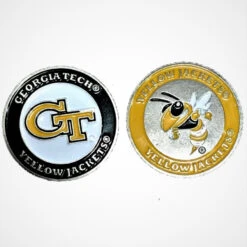 NCAA Double Sided Collegiate Golf Ball Marker Coins -Fine Golf Store GeorgiaTech