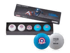Volvik Marvel Limited Edition Marvel Golf Ball Gift Packs -Fine Golf Store Gift Pack 2.0 Captain America