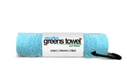 Clip Wipes Microfiber Golf Greens Towel -Fine Golf Store Greens Towels Caibbean Blue