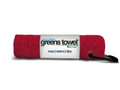 Clip Wipes Microfiber Golf Greens Towel -Fine Golf Store Greens Towels Cardinal Red