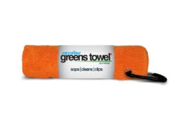 Clip Wipes Microfiber Golf Greens Towel -Fine Golf Store Greens Towels Orange Crush