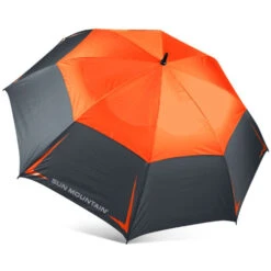 Sun Mountain Golf 68" Manual Umbrella -Fine Golf Store Gunmetal Inferno