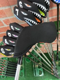 Shark Bite Neoprene Iron Head Covers Set -Fine Golf Store IMG 2813