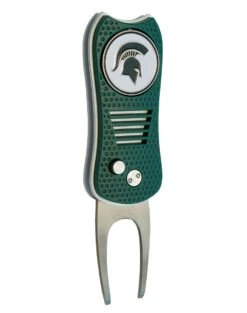 Team Golf Retractable Switchblade Switchfix Divot Tool Ball Marker - NCAA -Fine Golf Store MichiganState Spartans Switchfix 44448 132