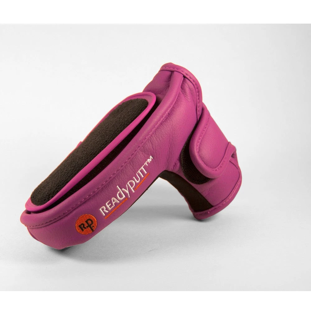 ReadyPutt Blade Mid-Mallet Putter Head Cover With Ball Cleaner - Purple 1 ReadyPutt Blade Mid-Mallet Putter Head Cover With Ball Cleaner - Purple