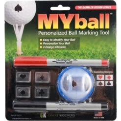 MyBall Personalized Ball Marking Tool -Fine Golf Store MyBall Marking Tool Gambler