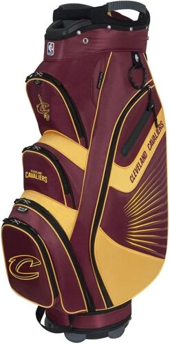 NBA The Bucket II Team Effort Cart Bag 14 NBA The Bucket II Team Effort Cart Bag -Fine Golf Store NBA Cart Bag Cavaliers
