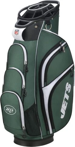 WIlson NFL Licensed Xtra Golf Cart Bags (Previous Model) -Fine Golf Store NewYorkJetsCartBag