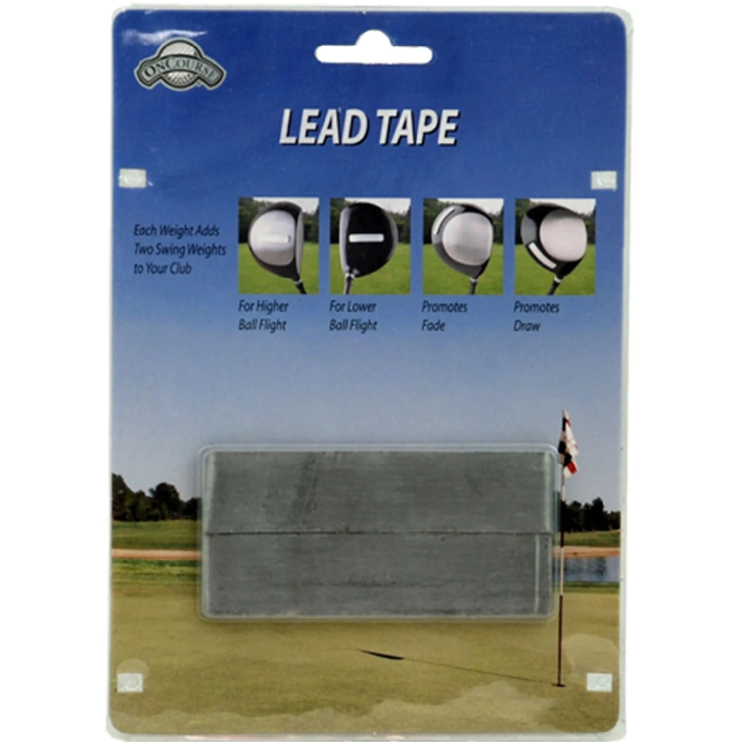 OnCourse Lead Tape 1.5 Gram Strips - 14 Pack 1 OnCourse Lead Tape 1.5 Gram Strips - 14 Pack