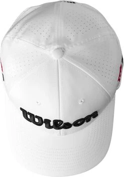 Wilson Performance Mesh Hat -Fine Golf Store PerformanceMesh 2023 White 3