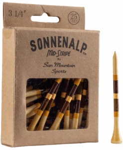Sun Mountain Sonnenalp Mid-Stripe Golf Tees -Fine Golf Store Sonnenalp TeesCabin