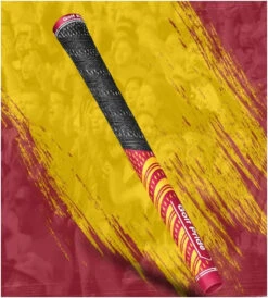 Golf Pride MCC Teams Golf Grips - Standard -Fine Golf Store Standard DarkRedYellow