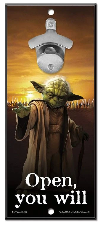 WinCraft Star Wars Bottle Opener 13" X 5" Wooden Signs 2 WinCraft Star Wars Bottle Opener 13" X 5" Wooden Signs - Image 2
