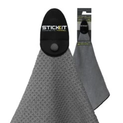 Monument Golf Stick It Magnetic Towels -Fine Golf Store Stick It Towel Gray a