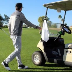 Monument Golf Stick It Magnetic Towels -Fine Golf Store Stick It Towel White b