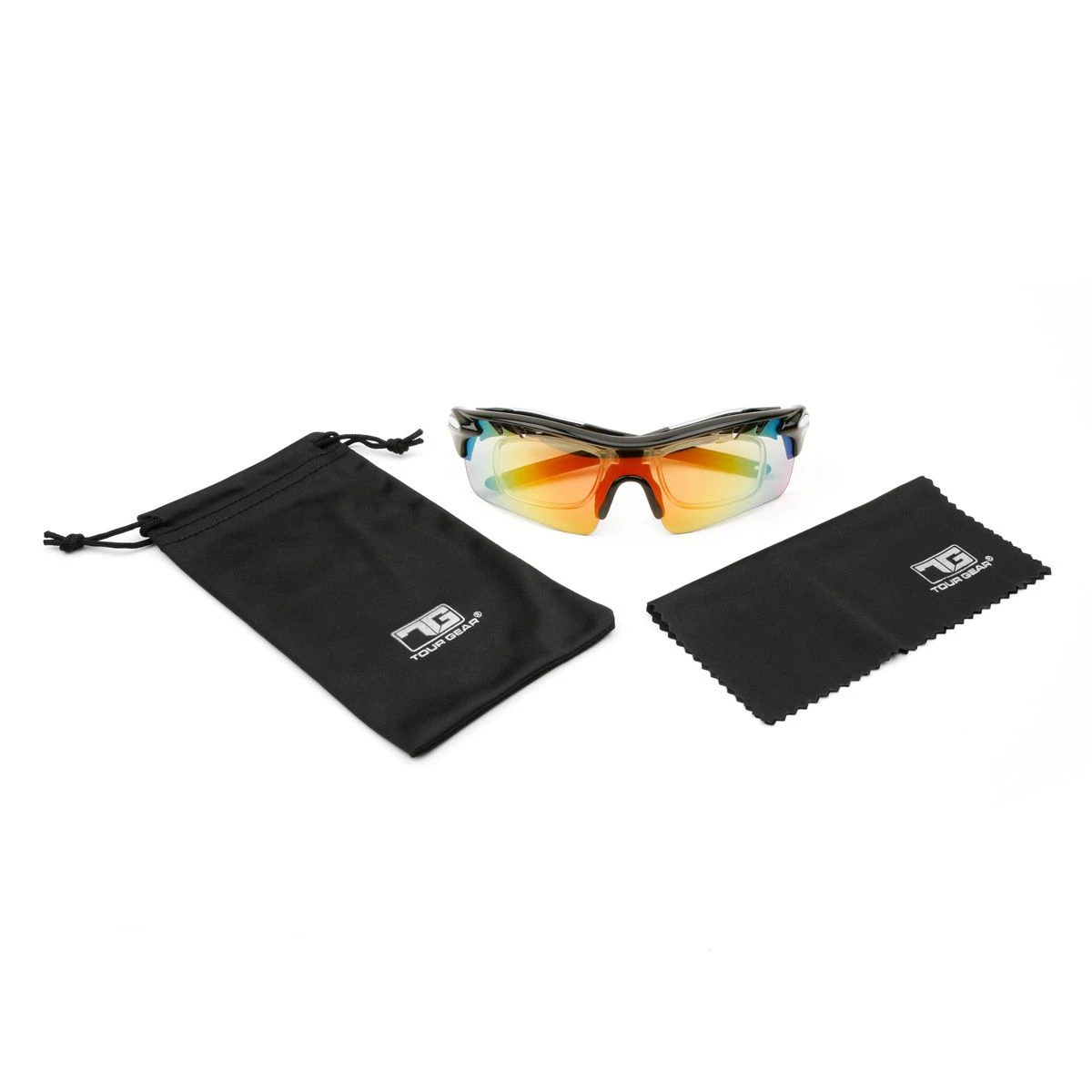 Tour Gear Gloss Black Interchangeable Sunglasses (with 5 Lense) 10 Tour Gear Gloss Black Interchangeable Sunglasses (with 5 Lense) - Image 10