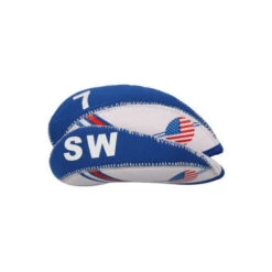 Volf Golf USA Flag Neoprene Iron Head Covers Set -Fine Golf Store VolfGolfHeadcover USANeopreneIrons4