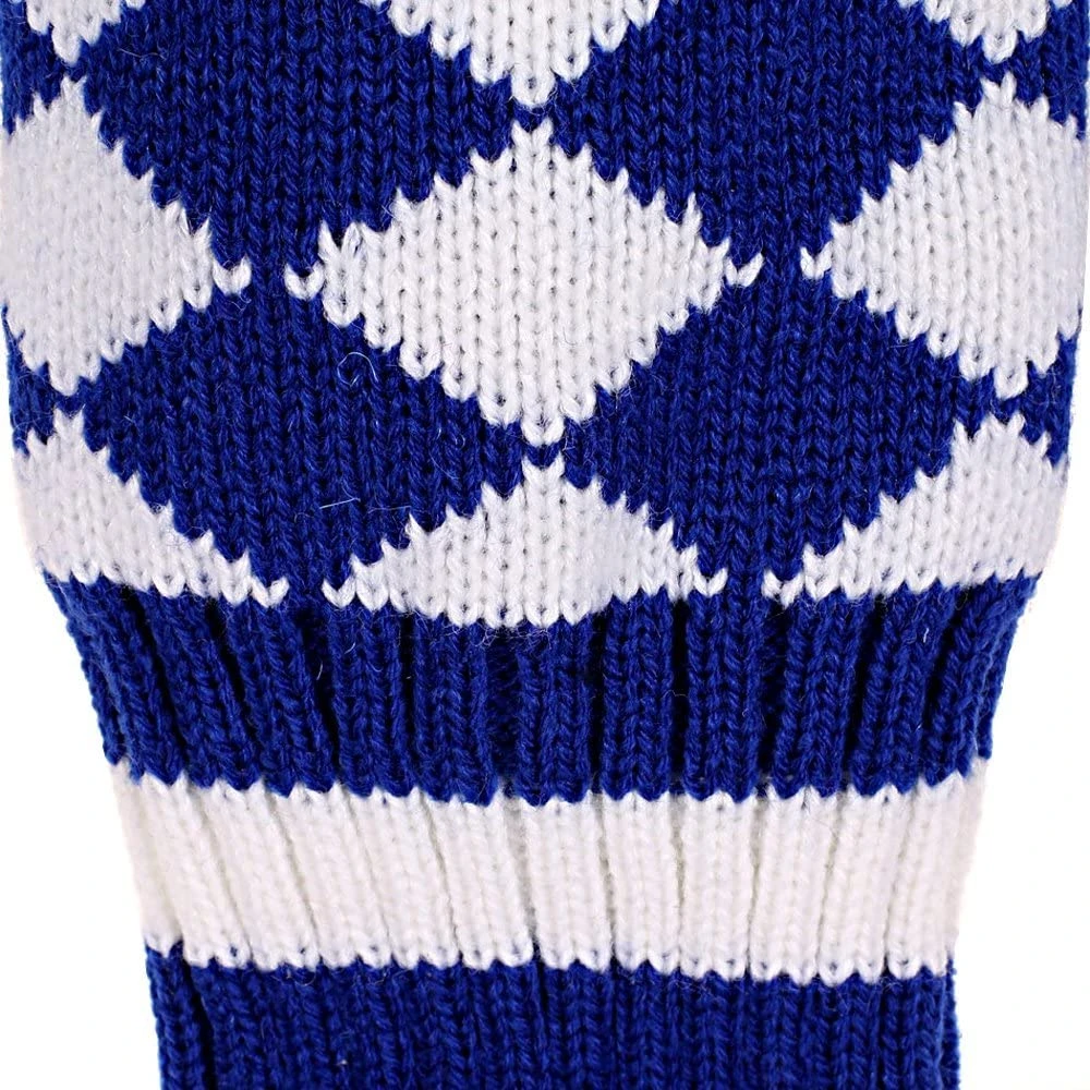 Volf Golf Knit Blue White Diamond Headcover Set 2 Volf Golf Knit Blue White Diamond Headcover Set - Image 2