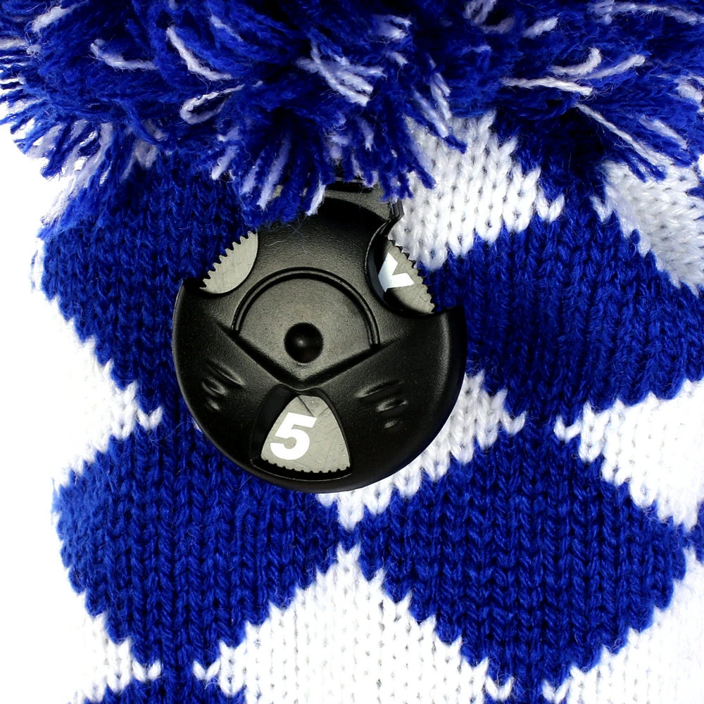 Volf Golf Knit Blue White Diamond Headcover Set 4 Volf Golf Knit Blue White Diamond Headcover Set - Image 4