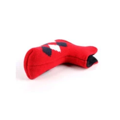 Volf Golf Classic Knit Putter Cover - Red -Fine Golf Store VolfGolfHeadcovers RedKnitPutter4