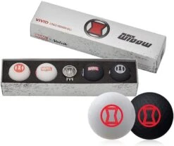 Volvik Marvel Limited Edition Marvel Golf Ball Gift Packs -Fine Golf Store Volvik Vivid Marvel Black Widow Gift Pack