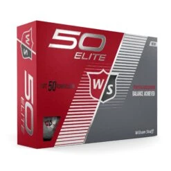 Wilson Staff 50 Elite Golf Balls 26 Wilson Staff 50 Elite Golf Balls -Fine Golf Store WGWP17900 2019 50 Elite White Right Hero