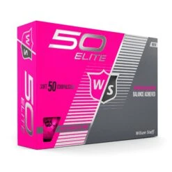 Wilson Staff 50 Elite Golf Balls 32 Wilson Staff 50 Elite Golf Balls -Fine Golf Store WGWP17930 2019 50 Elite Pink Right Hero