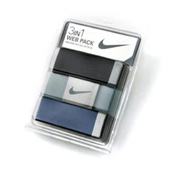 Nike 3-in-1 Web Belt Packs -Fine Golf Store WebBelt BlackBlueNavy