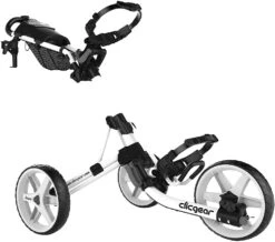 Clicgear Golf 3-Wheel Push Cart Model 4.0 -Fine Golf Store White 0