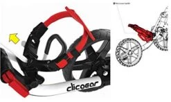 Clicgear Golf 3-Wheel Push Cart Model 4.0 -Fine Golf Store White 8